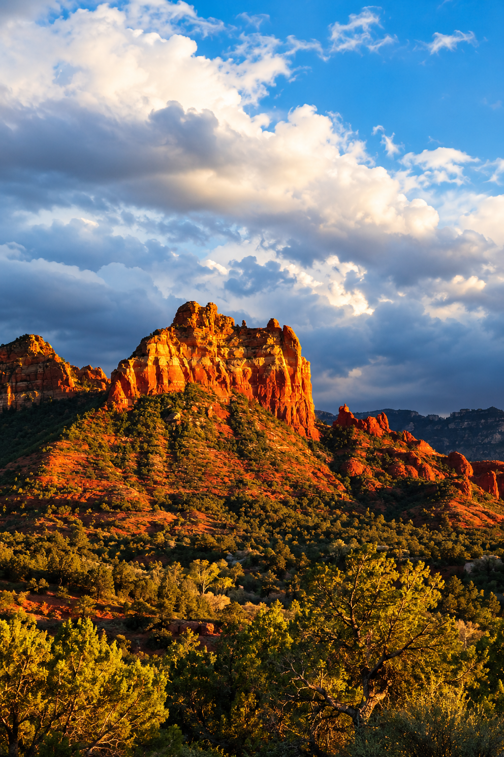 Golden Hour Over Red Rock Canyon